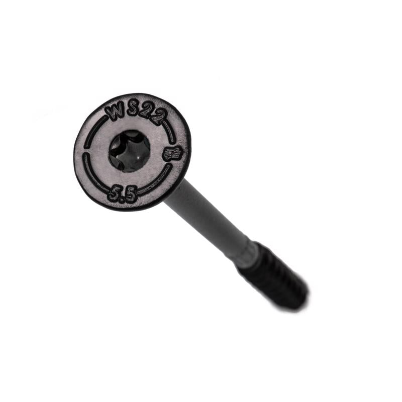 Simpson Strong-Tie No. 10 X 5-1/2 in. L Lobe Black Wood Screws 12 pk