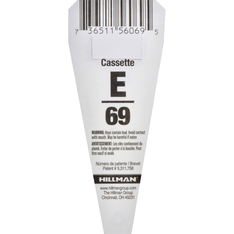 Hillman Traditional Key House/Office Key Blank 69 M1 Single For Master Locks