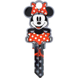 Hillman Disney Minnie Mouse House/Padlock Universal Key Blank Double