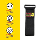 Wrap-It Super-Stretch 2 in. W X 12 in. L Black Stretch Storage Straps 10 lb 4 pk