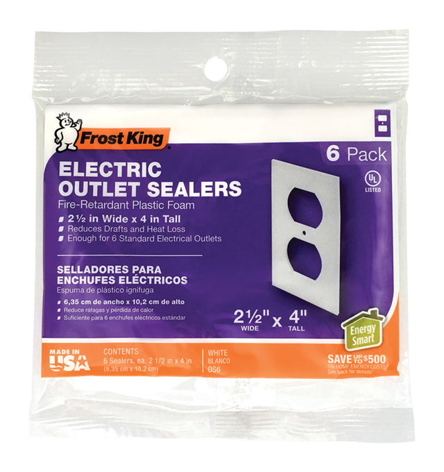 OUTLET PLATE SEALER 6PK