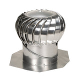 Air Vent Air Hawk 21.3 in. H X 14 in. D Mill Aluminum Turbine and Base