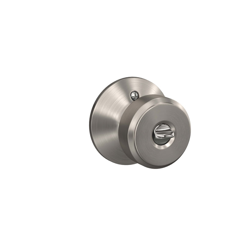 Schlage Bowery Satin Nickel Entry Knobs 1-3/8 in.