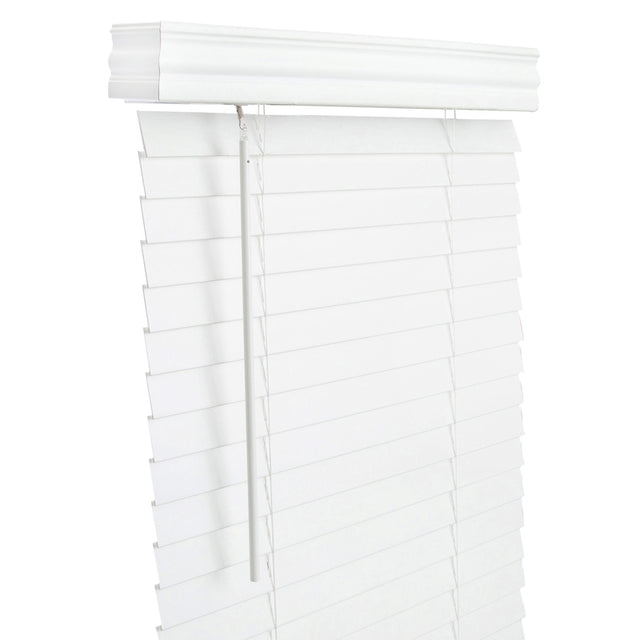 FAUXWD 2" WHT BLND 36X60