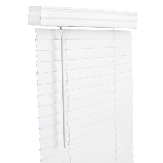FAUXWD 2" WHT BLND 23X60