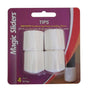 LEG TIPS 1-1/8" WHT 4PK