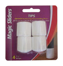 LEG TIPS 1-1/8" WHT 4PK