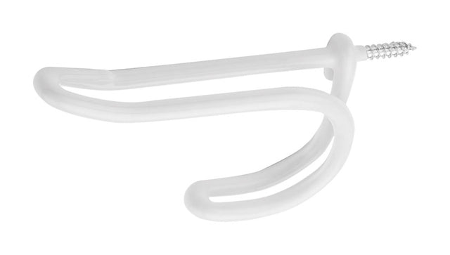 HOOK COAT/HAT 3.87" WHT