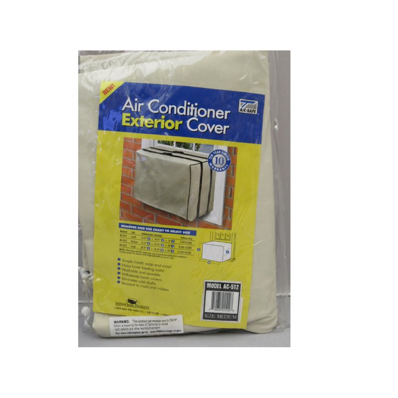 AC-Safe 17 in. H X 25 in. W Square Outdoor Window Air Conditioner Cover