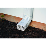 Amerimax 3 in. H X 4 in. W X 1.5 in. L White Plastic K Rodent Guard