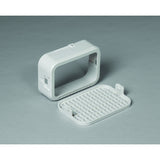 Amerimax 3 in. H X 4 in. W X 1.5 in. L White Plastic K Rodent Guard