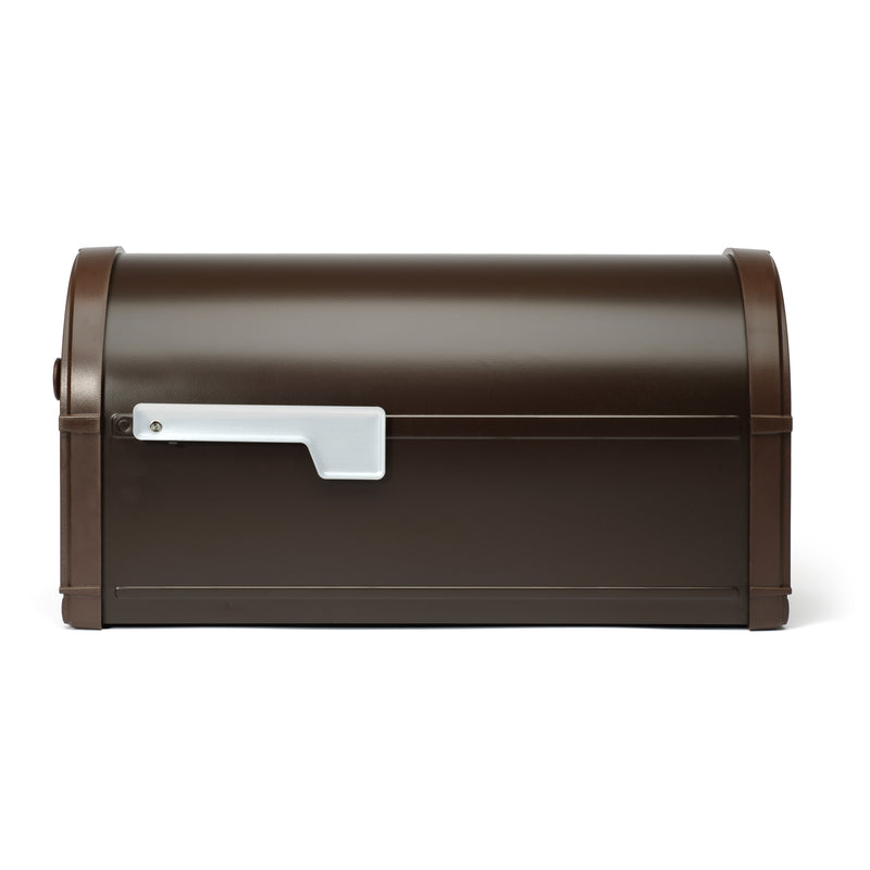 Architectural Mailboxes Bellevue Modern Galvanized Steel Post Mount Rubbed Bronze Mailbox