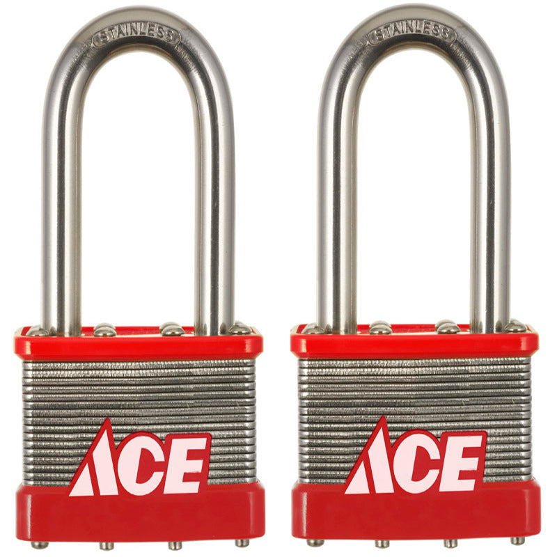 ACE PADLOCK LMNTD 2" 2PK