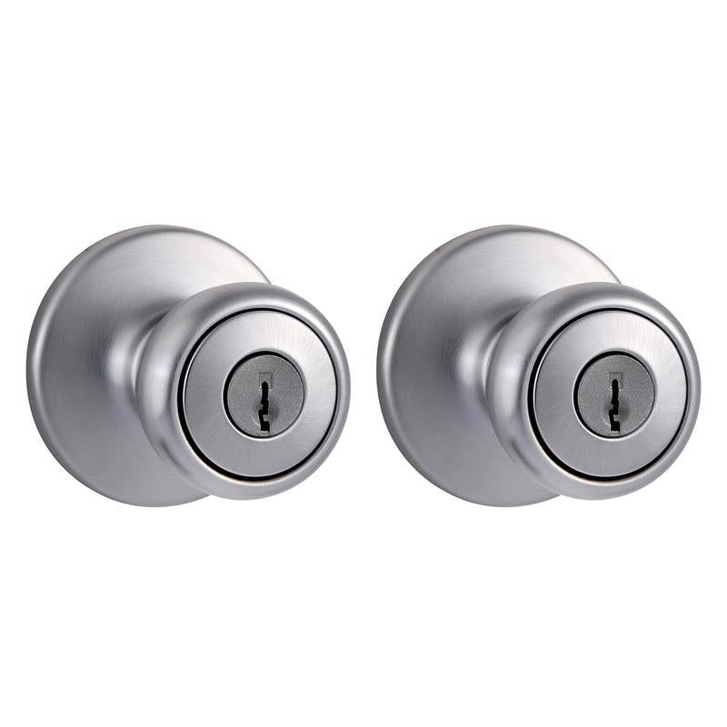 ENTRY KNOBS 1-3/4" ST CH