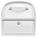 Architectural Mailboxes Oasis Classic Galvanized Steel Post Mount White Mailbox
