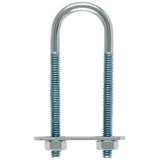 Hampton 1/4 in. X 1 in. W X 3-1/4 in. L Coarse Zinc-Plated Steel U-Bolt