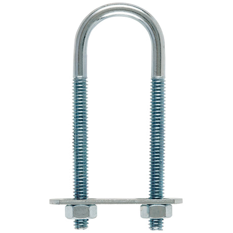 Hampton 1/4 in. X 1 in. W X 3-1/4 in. L Coarse Zinc-Plated Steel U-Bolt