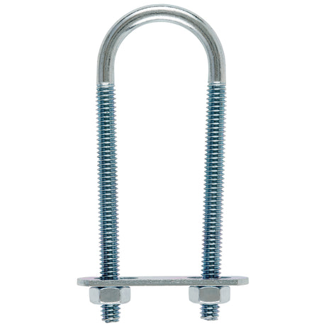 Hampton 1/4 in. X 1-1/8 in. W X 3-1/2 in. L Coarse Zinc-Plated Steel U-Bolt