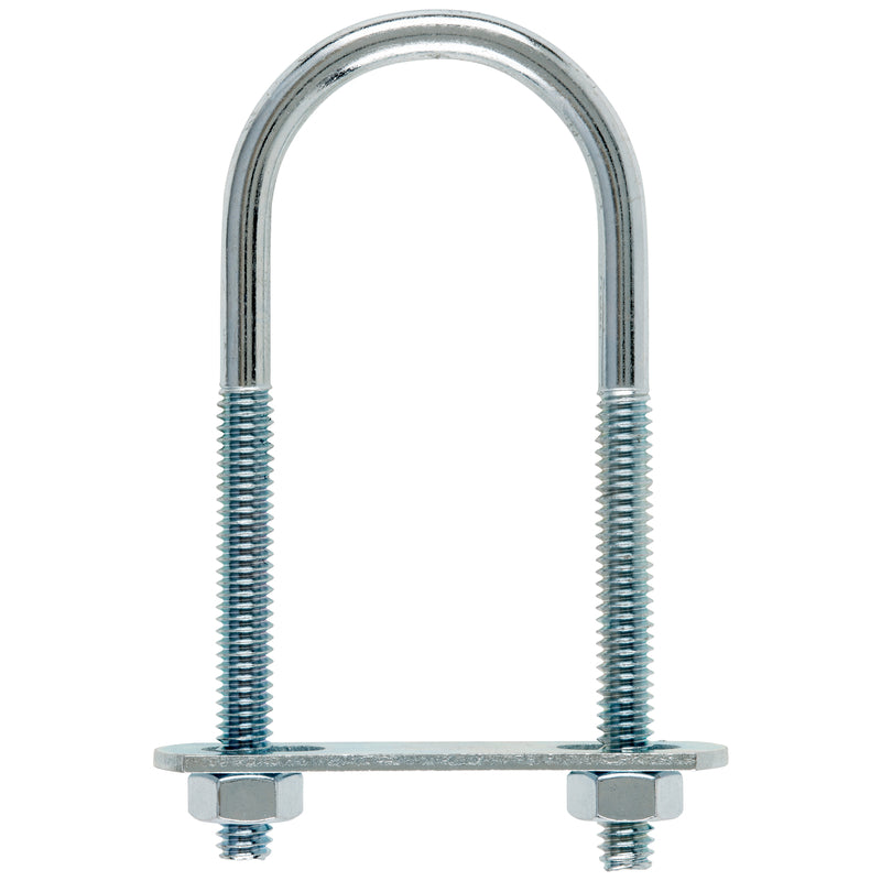 Hampton 1/4 in. X 1-3/8 in. W X 3-3/8 in. L Coarse Zinc-Plated Steel U-Bolt
