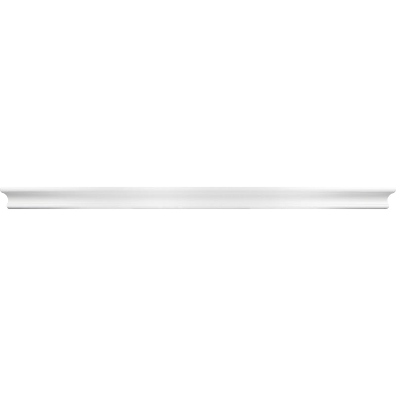 High & Mighty 2 in. H X 36 in. W X 6 in. D White Wood Floating Shelf