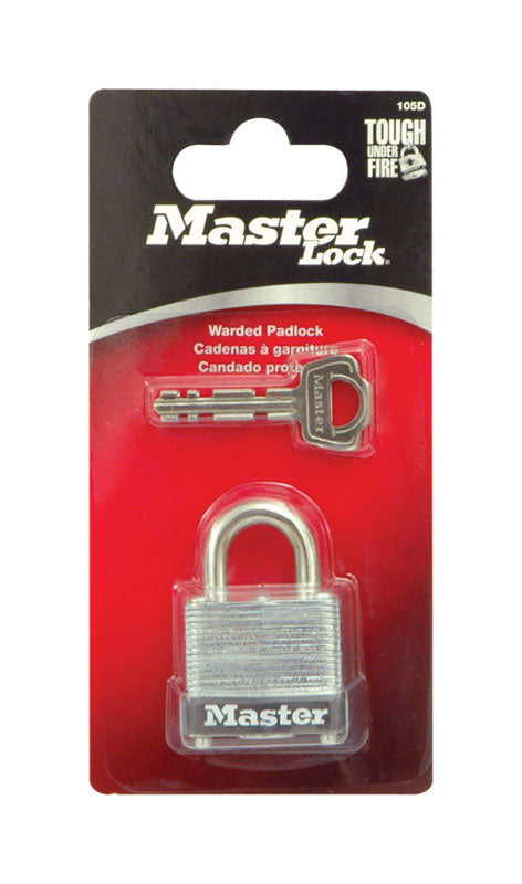Master Lock Warded 1-1/16 in. H X 1-1/8 in. W Laminated Steel Warded Locking Padlock