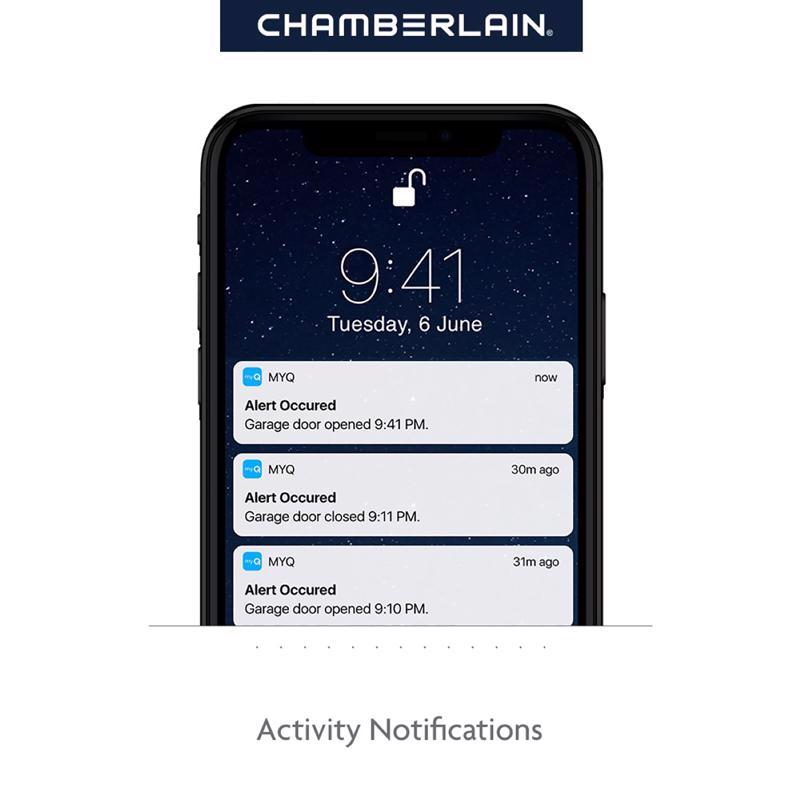 Chamberlain Smart Enabled 0.5 HP Belt Drive WiFi Compatible Smart-Enabled Garage Door Opener