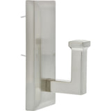 High & Mighty 3.5 in. L Satin Nickel Silver Metal Decorative Hooks 25 lb. cap. 1 pk