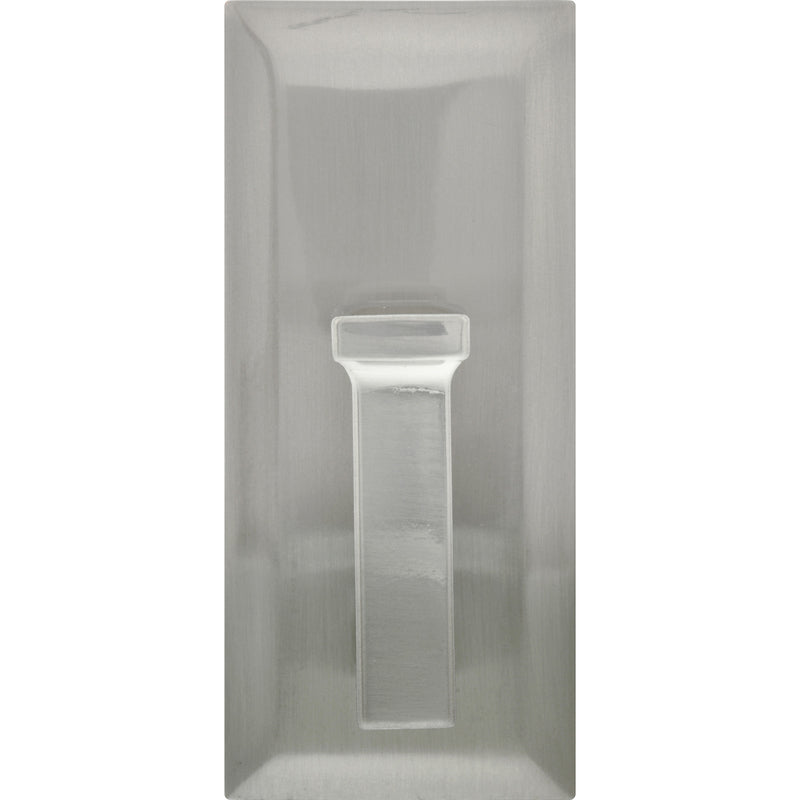 High & Mighty 3.5 in. L Satin Nickel Silver Metal Decorative Hooks 25 lb. cap. 1 pk