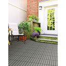 Aura 12 in. W X 12 in. L Gray Oak Composite Balcony/Deck Tiles 6 sq ft