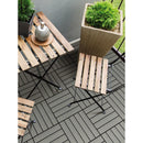 Aura 12 in. W X 12 in. L Gray Oak Composite Balcony/Deck Tiles 6 sq ft