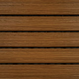 Aura 12 in. W X 12 in. L Honey Teak Composite Balcony/Deck Tiles 6 sq ft