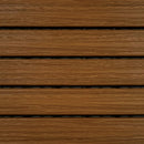 Aura 12 in. W X 12 in. L Honey Teak Composite Balcony/Deck Tiles 6 sq ft