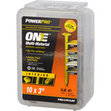 HILLMAN POWERPRO ONE No. 10 X 3 in. L Star Wafer Head Multi-Material Screw 1 lb 61 pk
