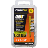 MULTISCREW #8X1.25" 30PK