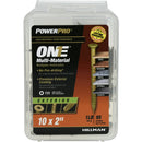HILLMAN POWERPRO ONE No. 10 X 2 in. L Star Flat Head Multi-Material Screw 1 lb 95 pk