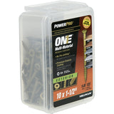 HILLMAN POWERPRO ONE No. 10 X 1-1/2 in. L Star Flat Head Multi-Material Screw 1 lb 122 pk