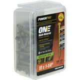 HILLMAN Power Pro No. 10 X 1-1/4 in. L Star Hex Washer Head Multi-Material Screw 1 lb 133 pk