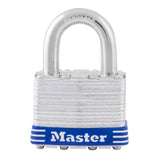 Master Lock 1-5/16 in. H X 1 in. W X 1-3/4 in. L Laminated Steel Ball Bearing Locking Padlock