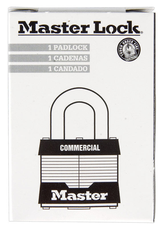 Master Lock 1-5/16 in. H X 1 in. W X 1-3/4 in. L Steel 4-Pin Cylinder Padlock Keyed Alike