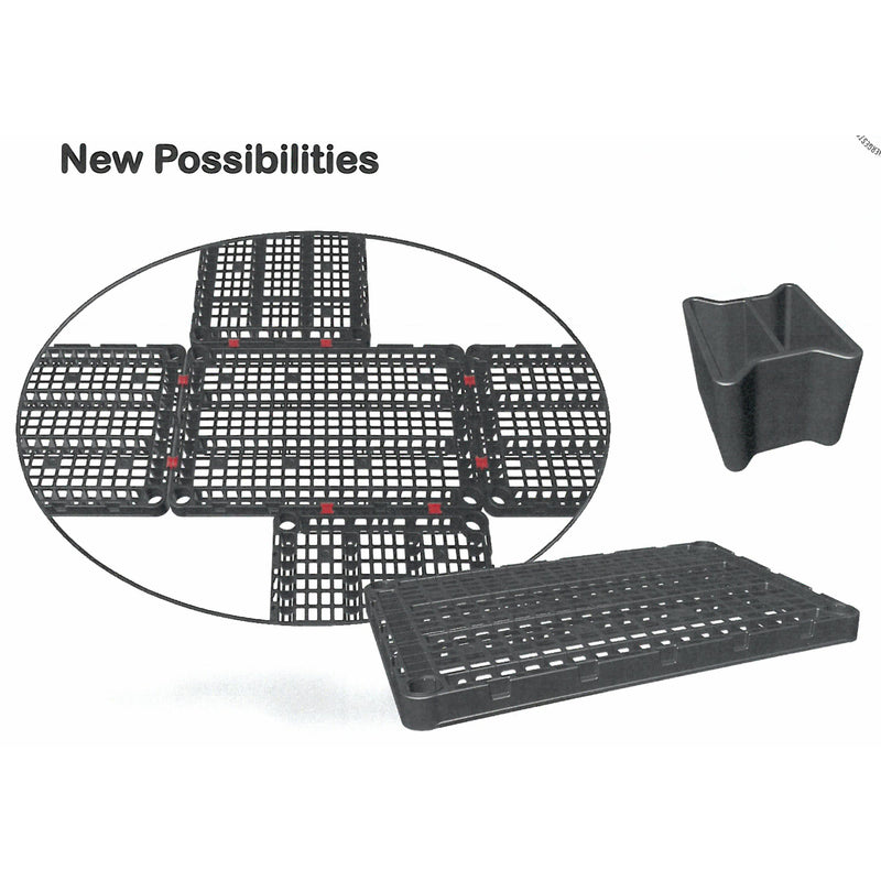 Gracious Living Knect-A-Shelf 72 in. H X 36 in. W X 18 in. D Plastic Shelving Unit