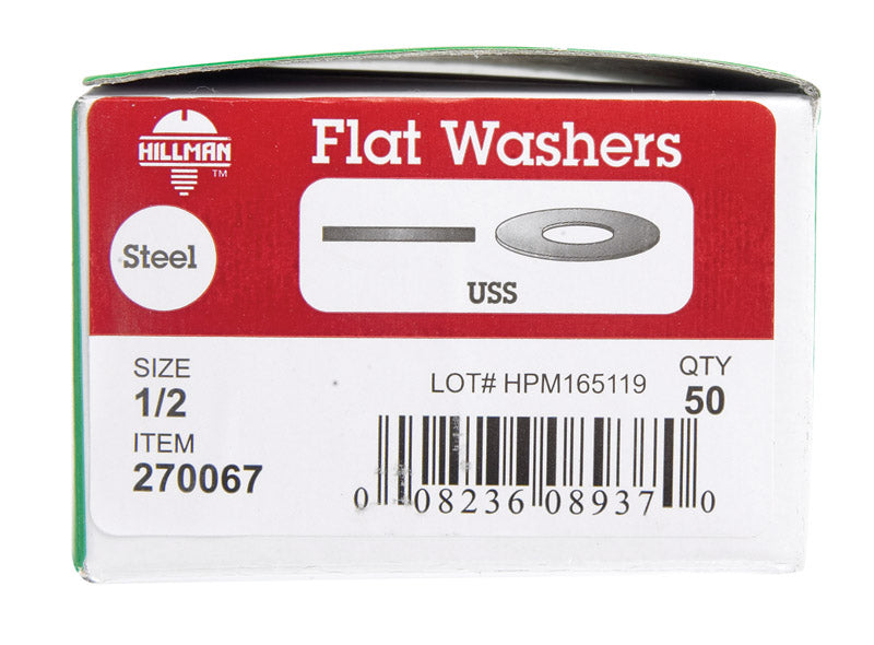 FLAT WASHER USS 1/2"