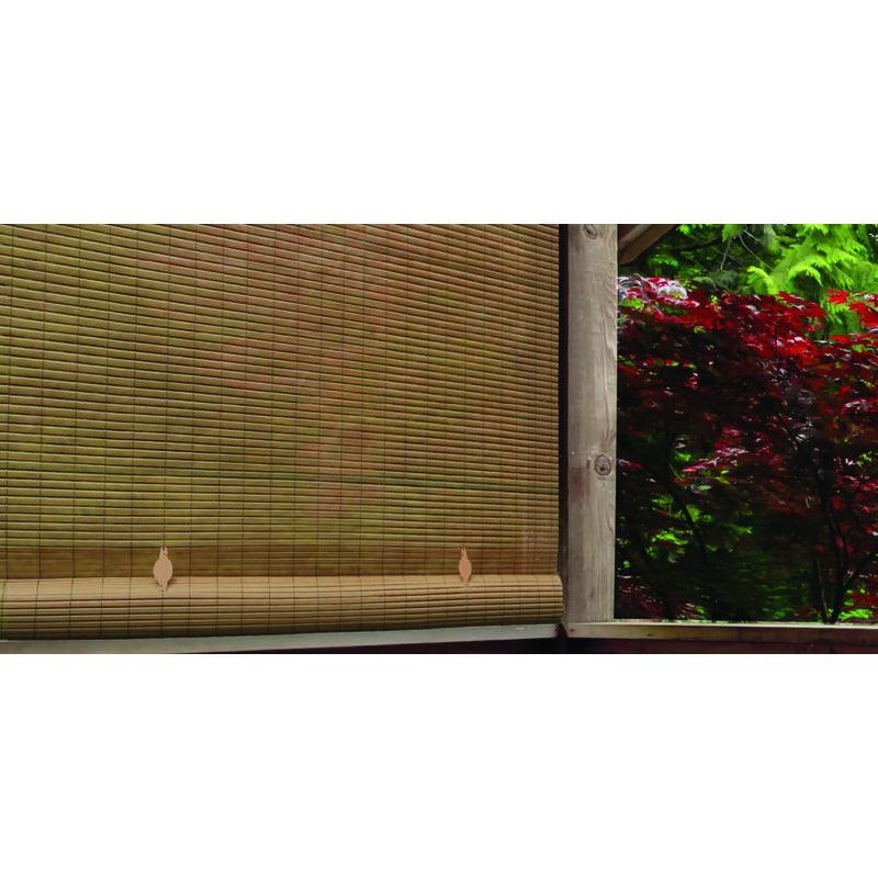 Radiance Vinyl Rollup Shade 30 in. W X 72 in. H Bamboo Cordless