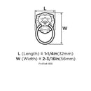 Amerock Allison Cabinet Pull Antique Brass 1 pk