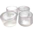 Shepherd Hardware Thermoplastic Ethylene Leg Tip Clear Round 1-1/2 in. W 1 pk