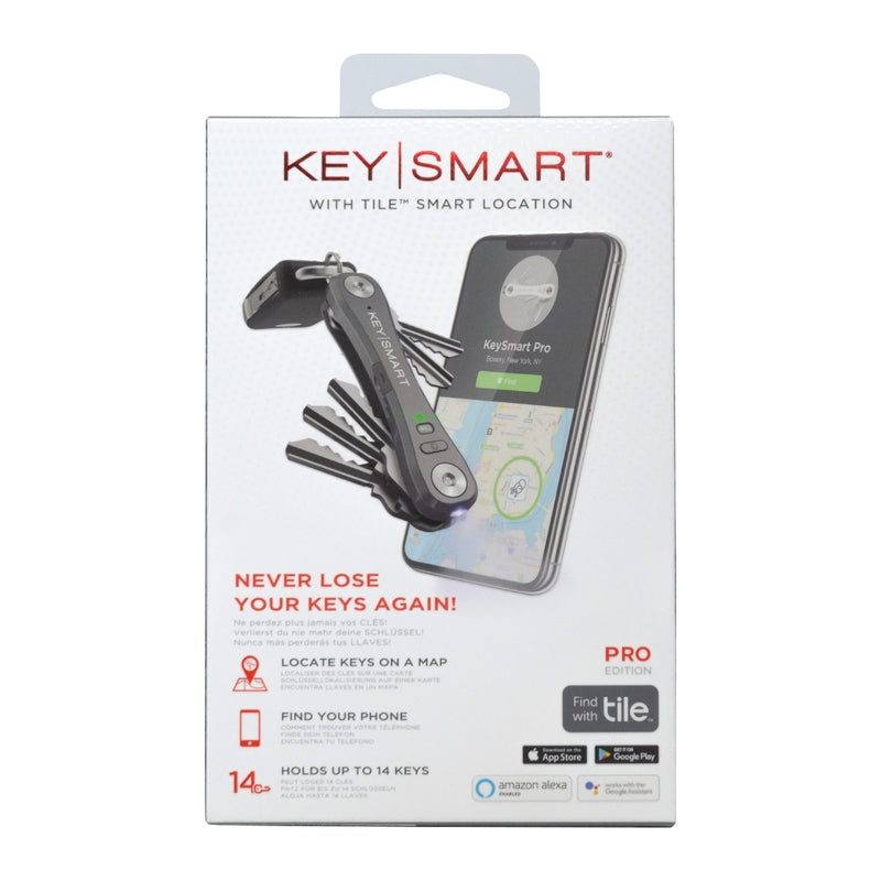 KeySmart Pro Plastic Silver Key Holder
