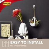 3M Command Stainless Steel Metal Small Hook 0.5 lb. cap. 4 pk