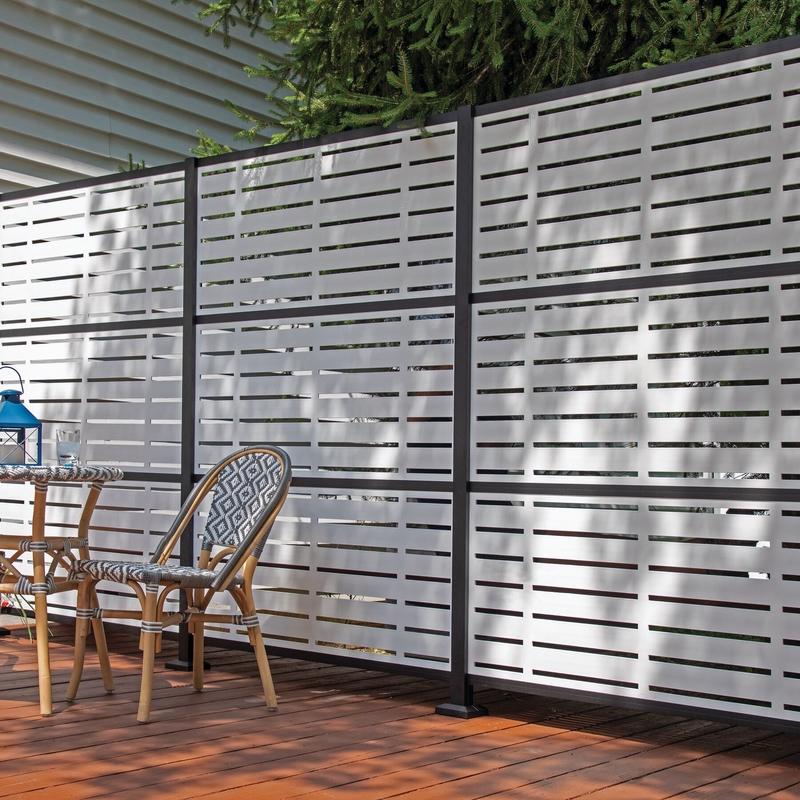 Barrette Outdoor Living Boardwalk 2 ft. W X 4 ft. L White Polymer Screen Panel