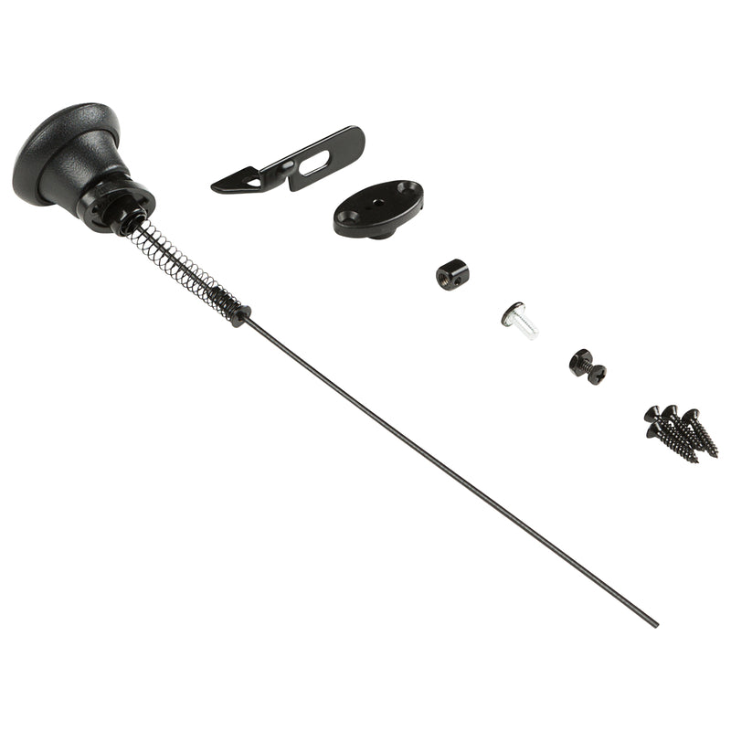 GATE LATCH PULL BLK 1PK