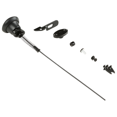 GATE LATCH PULL BLK 1PK