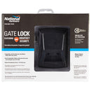 National Hardware SmartKey 3.35 in. L Black Gate Lock